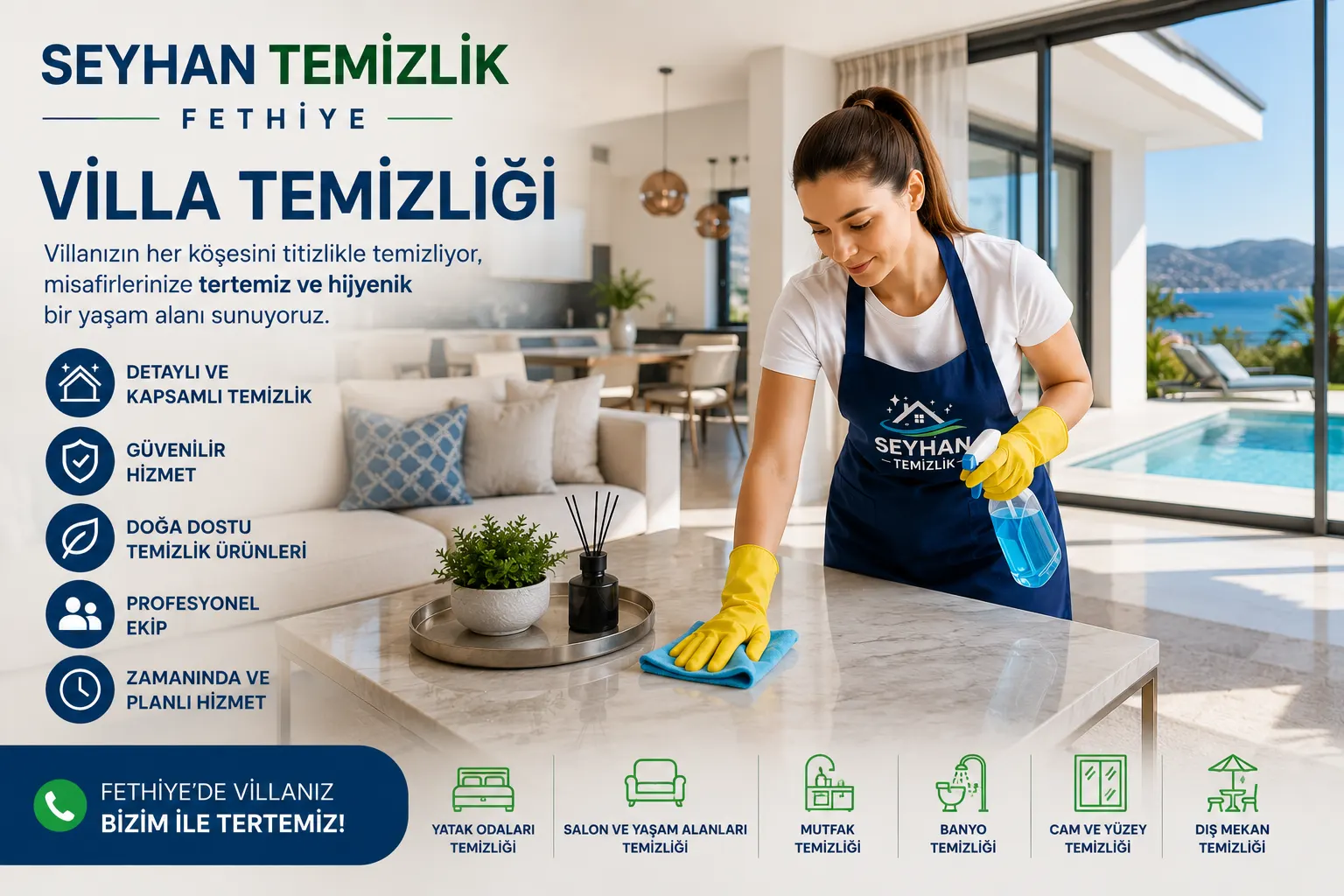 Fethiye Seyhan Temizlik – Villa Temizliği
